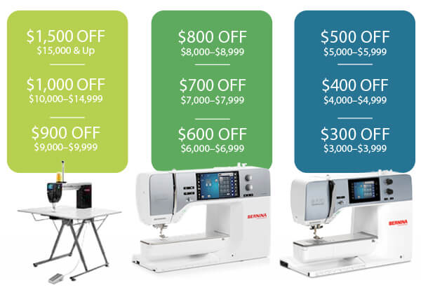 BERNINA Savings Shop Now